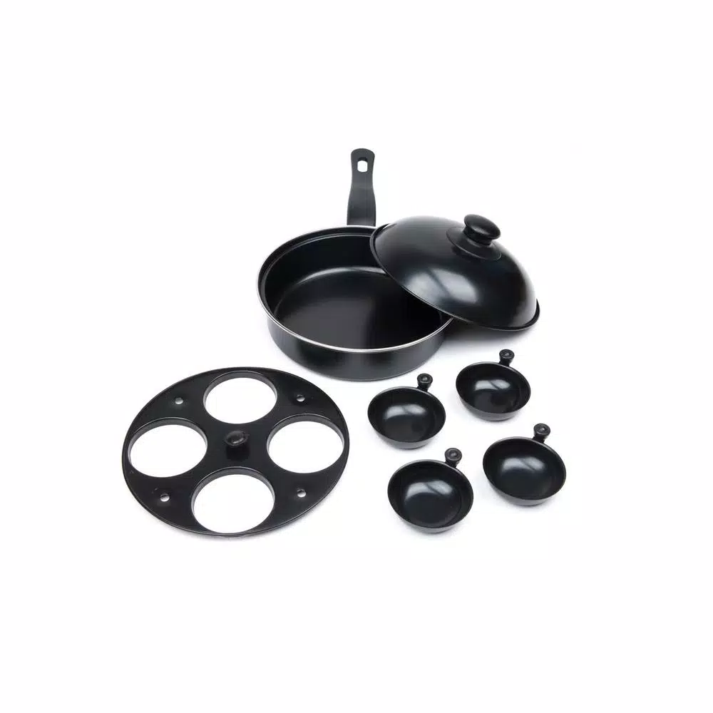 Fox Run Non-Stick Carbon Steel Egg Poacher and Fry Pan 3-Piece Set