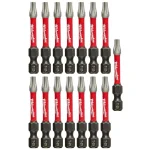 Milwaukee SHOCKWAVE T25 Torx 2 in. Impact Duty Steel Screwdriver Bits, 15-Pack thumbnail 1