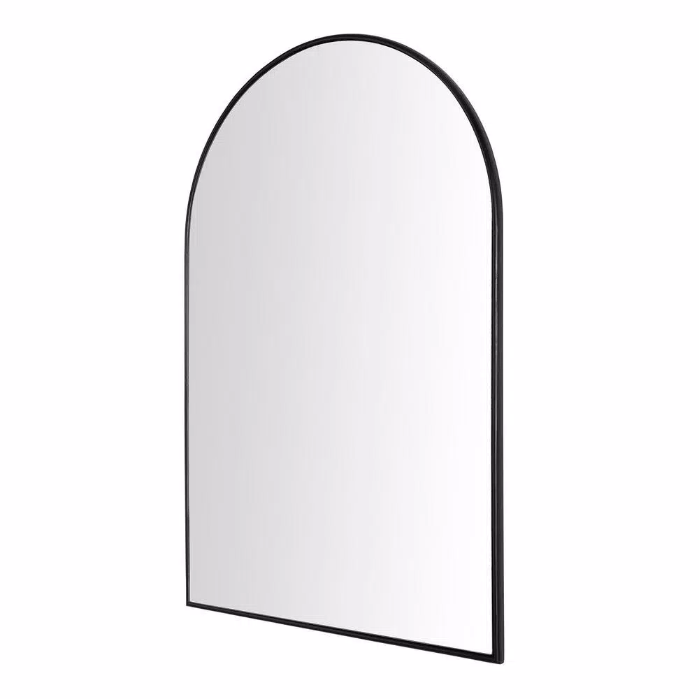 Home Decorators Collection Medium Arched Black Classic Accent Mirror