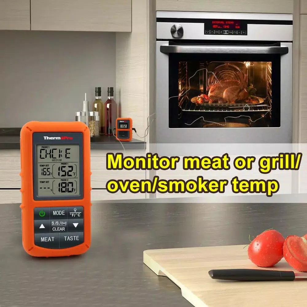 ThermoPro TP20 Wireless Digital Meat Thermometer with Dual Probes for BBQ Smoker Grill and Oven