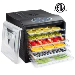 Ivation 6-Tray Digital Food Dehydrator, 480W Countertop Drying Machine with Temperature & Timer Controls thumbnail 1