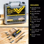 General Tools Pocket Hole Jig Kit with Screws and Dowels, 89-Piece Set thumbnail 5