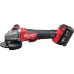 Milwaukee M18 FUEL 4-1/2"/5" Braking Angle Grinder Kit with 5.0 Ah Batteries & Diamond Blade thumbnail 4