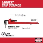 Milwaukee 48 in. Steel Pipe Wrench with Overbite Jaw Design thumbnail 2