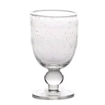 Abigails St. Remy 8 oz. Bubble Wine Glass Set of 4, Mouth-Blown Handmade Glass thumbnail 1