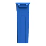 United Solutions 23 Gal. Blue Slim Recycling Highboy Waste Container thumbnail 2
