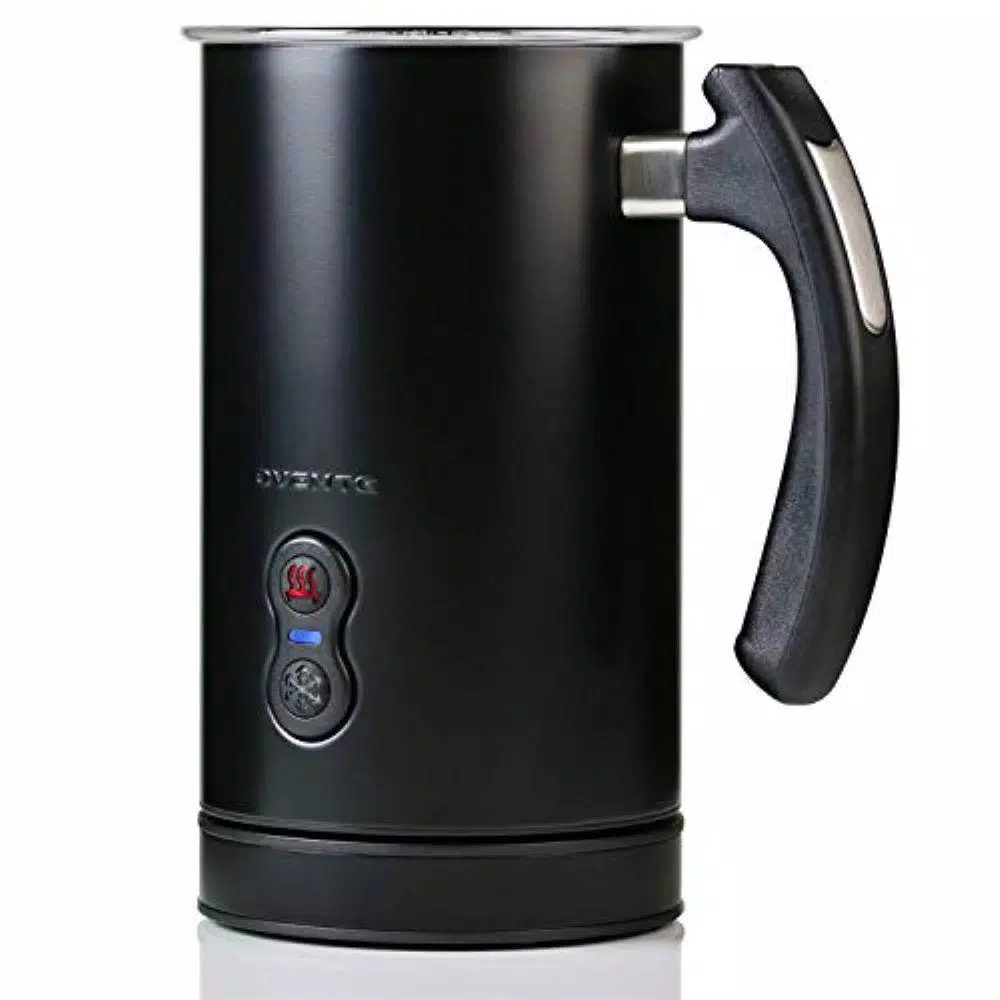 Oventes FR3608 Deluxe Electric Milk Frother and Steamer, 8 oz, Black