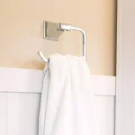 Speakman Rainier Polished Chrome Towel Ring - Square Design Hand Towel Holder thumbnail 9