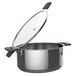 Ozeri 6-Piece Stainless Steel Induction Cookware Set with Patent-Pending Hands-Free Straining Glass Lids thumbnail 4