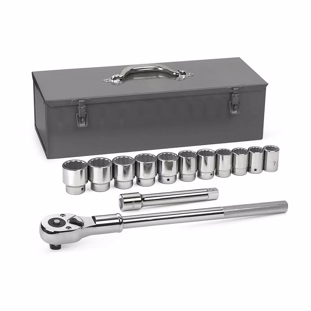 GearWrench 13-Piece 3/4 in. Drive SAE 12-Point Ratchet and Socket Set