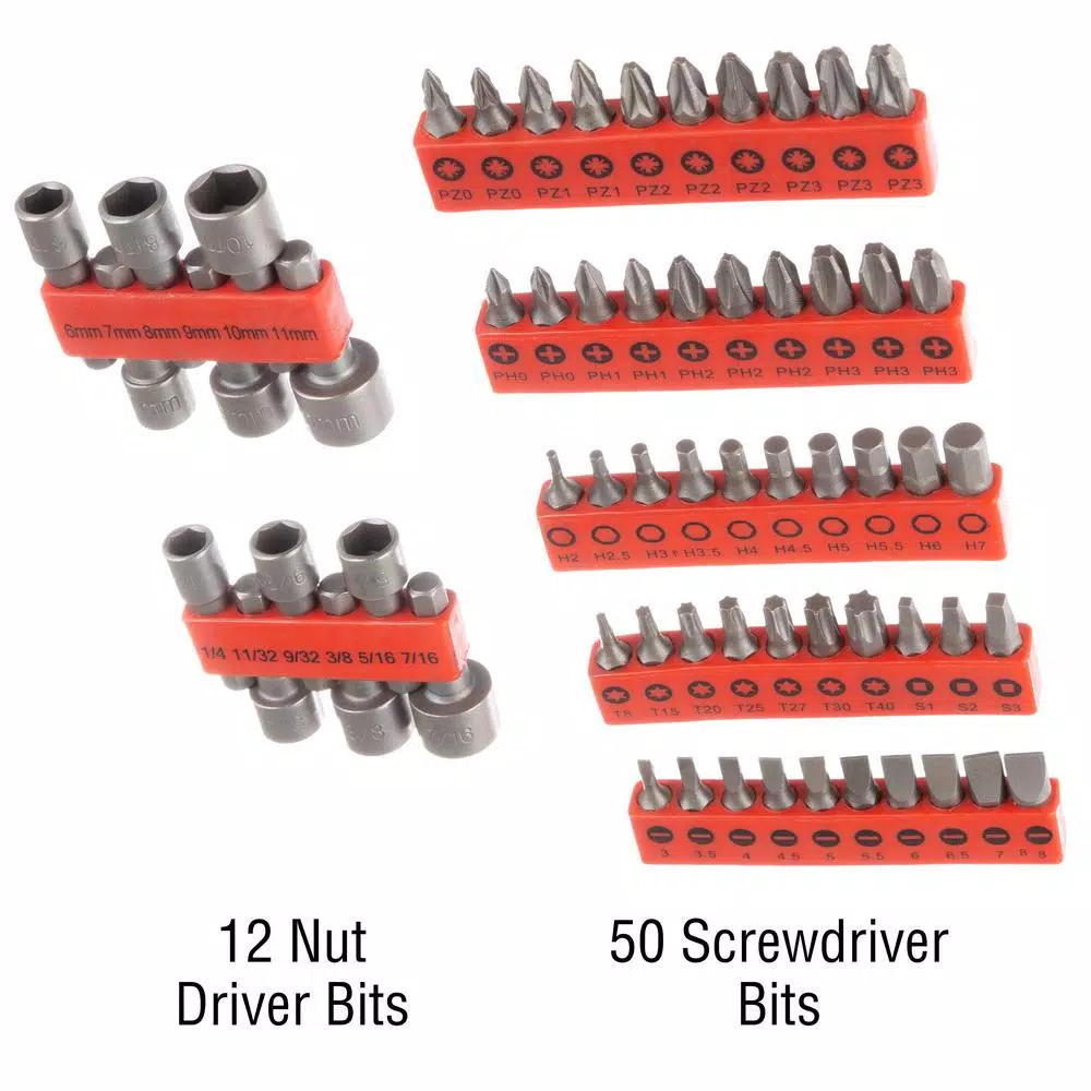 Stalwart 100-Piece Screwdriver and Bit Set with Carrying Bag