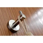 ANZZI Caster Series Single Robe Hook, Brushed Nickel, Wall Mounted thumbnail 3
