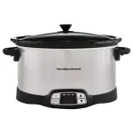 Hamilton Beach 8 Qt. Programmable Stainless Steel Slow Cooker with Timer and Temperature Settings thumbnail 7
