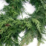 VAN ZYVERDEN 15 ft. Fresh Cut Pacific Northwest Western Red Cedar Coil Garland thumbnail 4