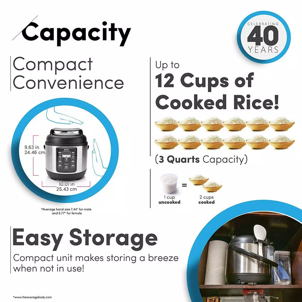 Aroma Professional 3.5 Qt. Stainless Steel Electric Pressure Cooker & Multicooker