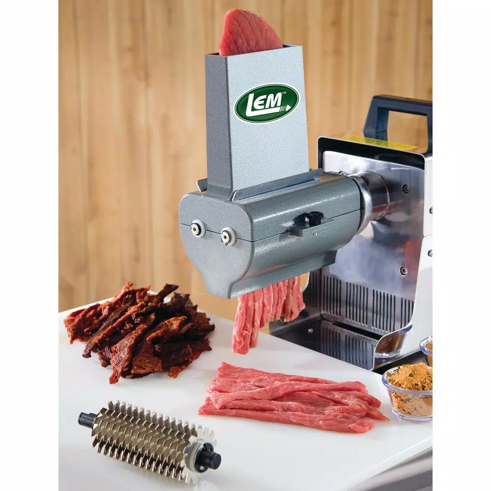 LEM Big Bite 2-in-1 Jerky Slicer and Tenderizer Attachment for Grinders