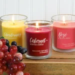 LUMABASE Wine Collection Scented Candle Set - 3 Pack Luxury Fragrance Jars thumbnail 6