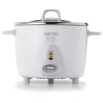 AROMA Simply Stainless 14-Cup Rice Cooker, White thumbnail 1
