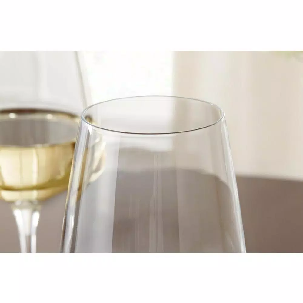 Home Decorators Collection Genoa Lead-Free Crystal White Wine Glasses, 15.5 fl. oz. (Set of 8)