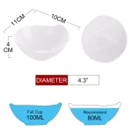 MALACASA 4.3 in. White Ceramic Ramekins Set of 12, Porcelain Souffle Dishes and Serving Bowls thumbnail 4