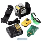 DeWalt 12V MAX Green 360 Degree 3-Beam Self-Leveling Laser Level Kit with 2.0Ah Battery, Charger & Case thumbnail 15