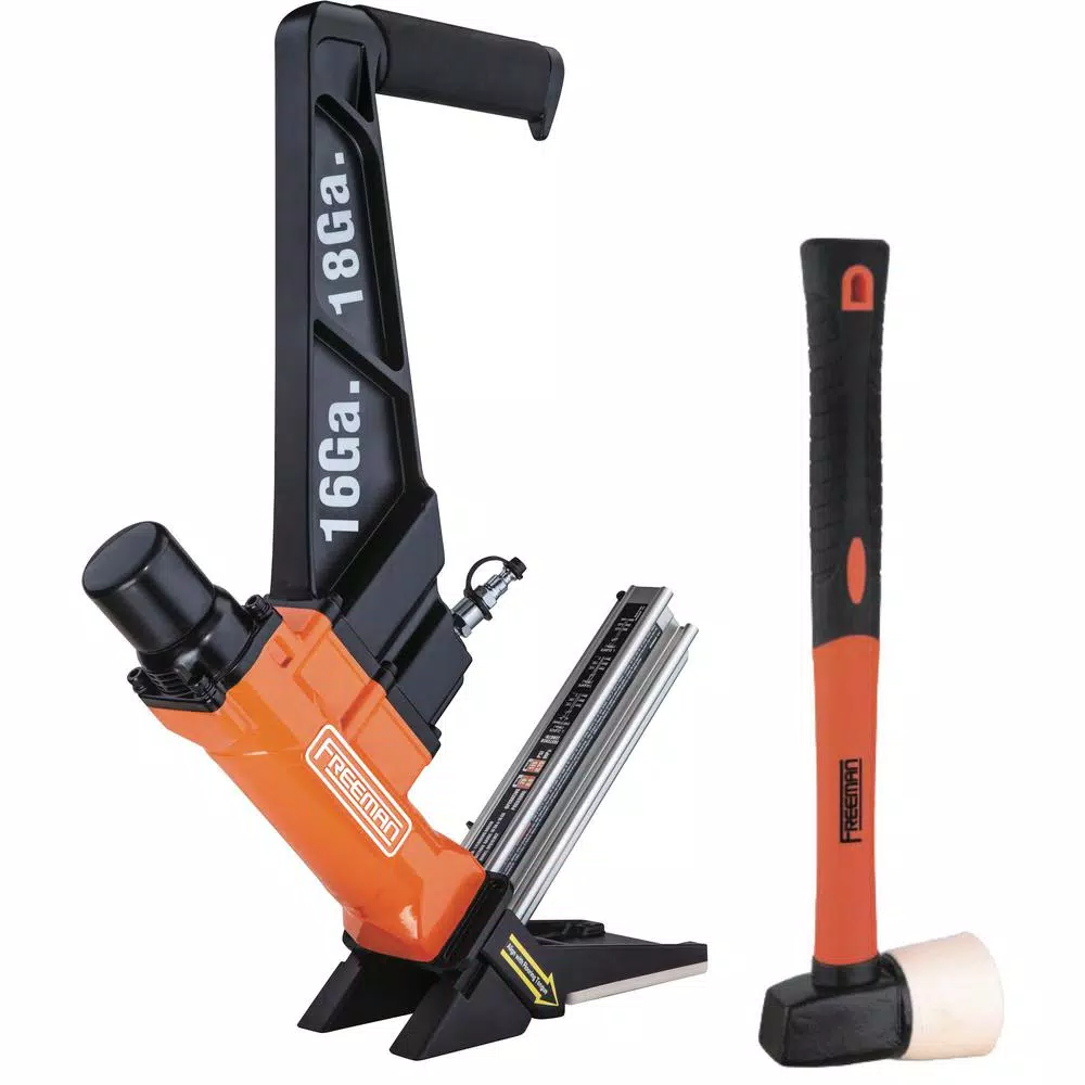 Freeman PF1618GLCN 3-in-1 Pneumatic 16-Gauge and 18-Gauge 2 in. Flooring Nailer