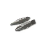 Klein Tools #2 Phillips and 1/4 in. Slotted Replacement Bits, 2-Piece Set thumbnail 2