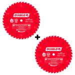 Diablo 10 in. x 40-Tooth General Purpose Circular Saw Blade, 2-Pack thumbnail 1