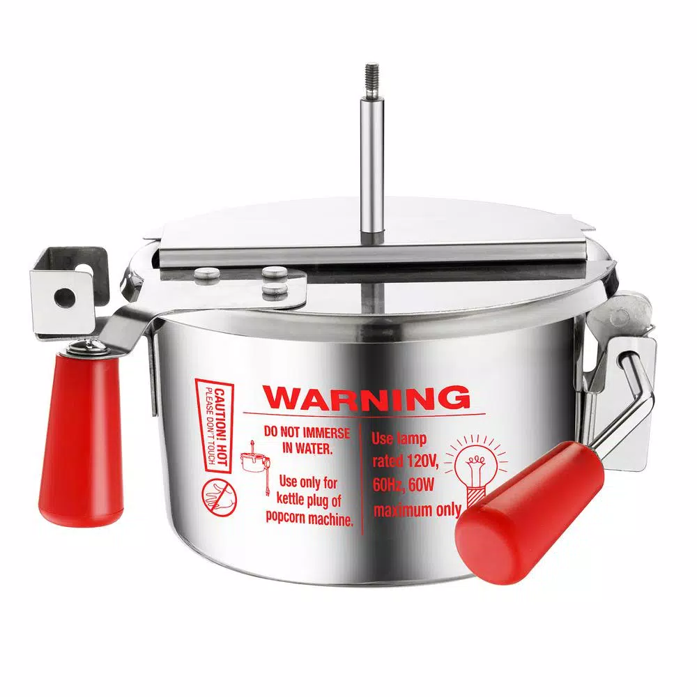 Great Northern Popcorn Machine - 4 oz. Red Stainless Steel Countertop Popper