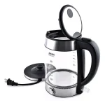 Aroma Stainless Steel Electric Kettle with German Glass, 1.2L Capacity, 1500W thumbnail 2