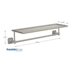 Franklin Brass Napier 24 in. W Metal Towel Train Rack, Satin Nickel thumbnail 6