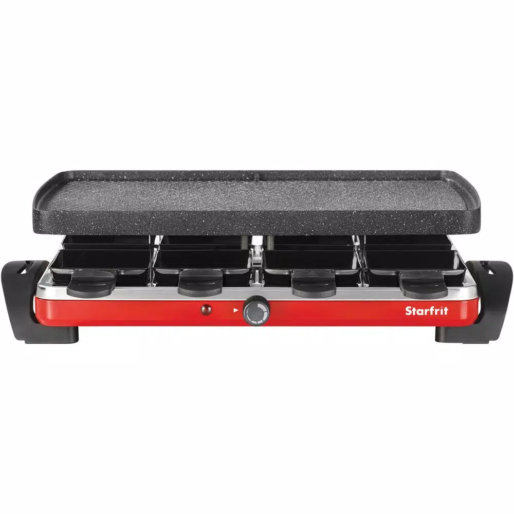 Starfrit THE ROCK by Starfrit Raclette Party Indoor Grill Set, 1500W Nonstick Cast Aluminum
