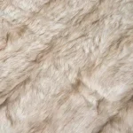Best Home Fashion Champagne Fox Faux Fur Throw Blanket, 58 in. x 84 in. thumbnail 3