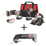 Porter-Cable 20V MAX Lithium-Ion Cordless 4-Tool Combo Kit with Bonus Oscillating Tool and 11-Piece Accessory Set thumbnail 1