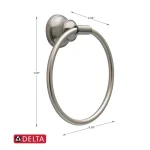 Delta Starmount Brushed Nickel Towel Ring with SpotShield Technology thumbnail 6