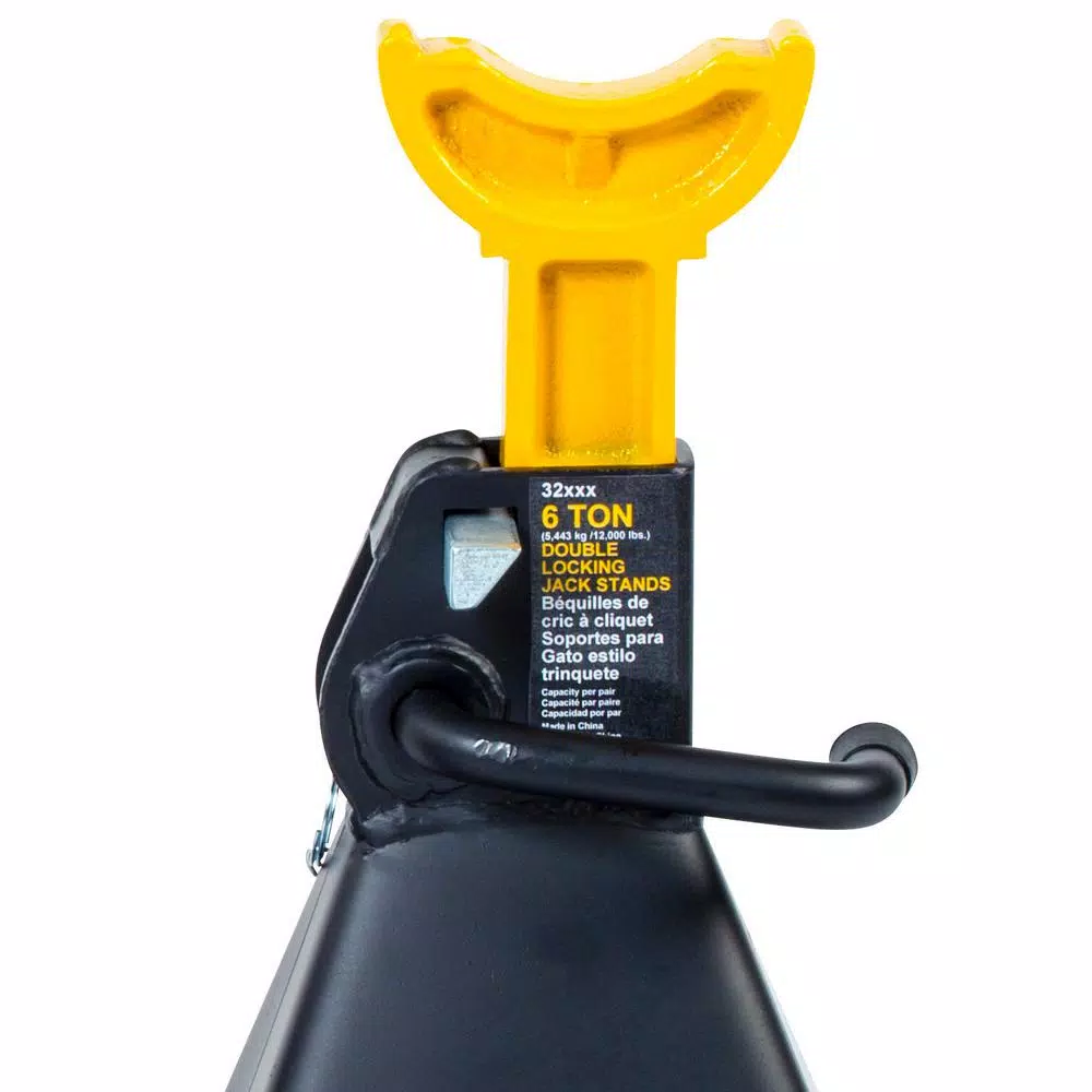 Omega Lift 32068 6-Ton Double Locking Pin Jack Stands - Pair