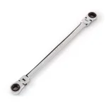 TEKTON 8 mm x 10 mm Extra Long Flex-Head Ratcheting Box End Wrench thumbnail 1