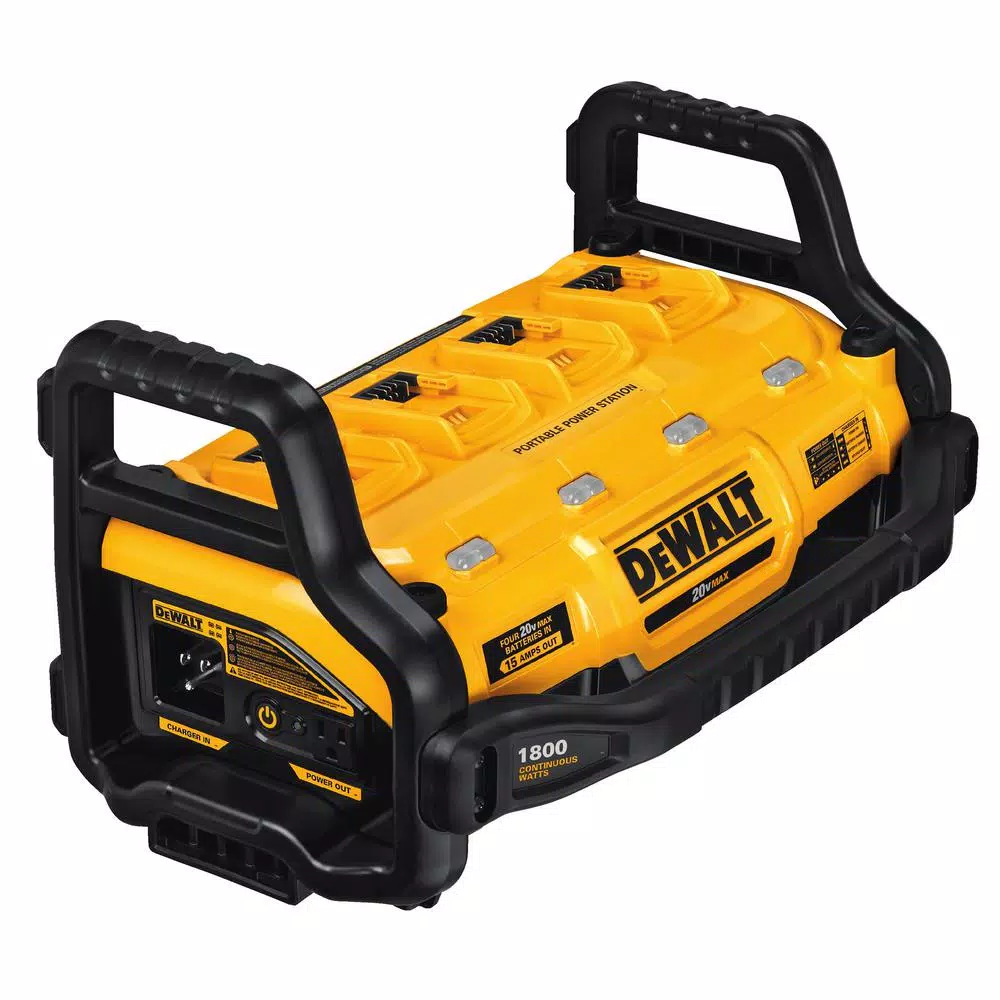 DEWALT DCB1800B 1800W Portable Power Station and 4-Port Battery Charger