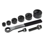 Klein Tools 9-Piece Knockout Punch and Ratcheting Wrench Set thumbnail 3