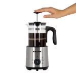 KALORIK Bartista 8-in-1 Electric French Press Coffee Maker, 24 oz. Stainless Steel thumbnail 3