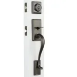 Kwikset Hawthorne Venetian Bronze Single Cylinder Handleset with Juno Knob and SmartKey Security thumbnail 5