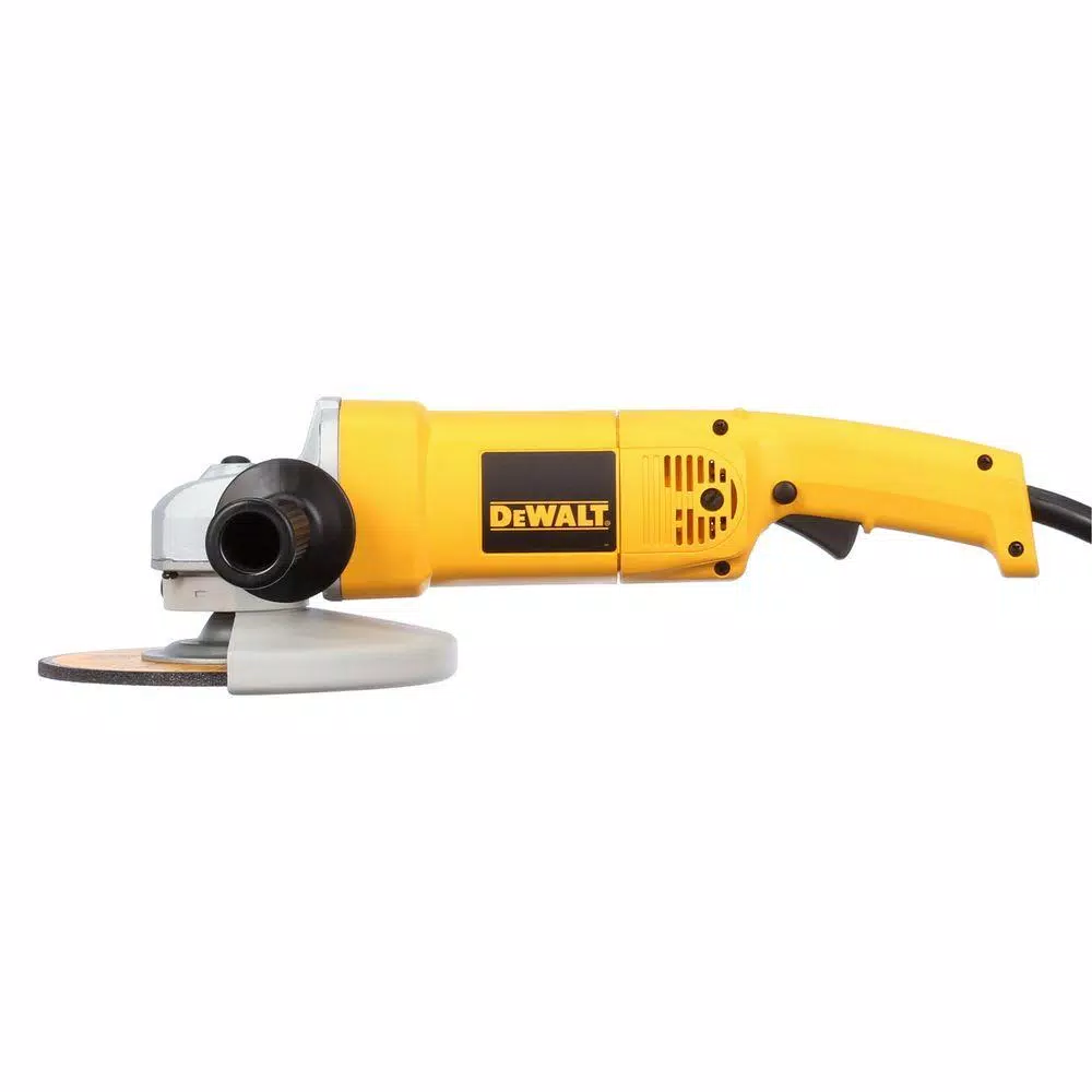 DEWALT 7 in. Heavy Duty Angle Grinder, 13 Amp, 8000 rpm with Bag and Wheels