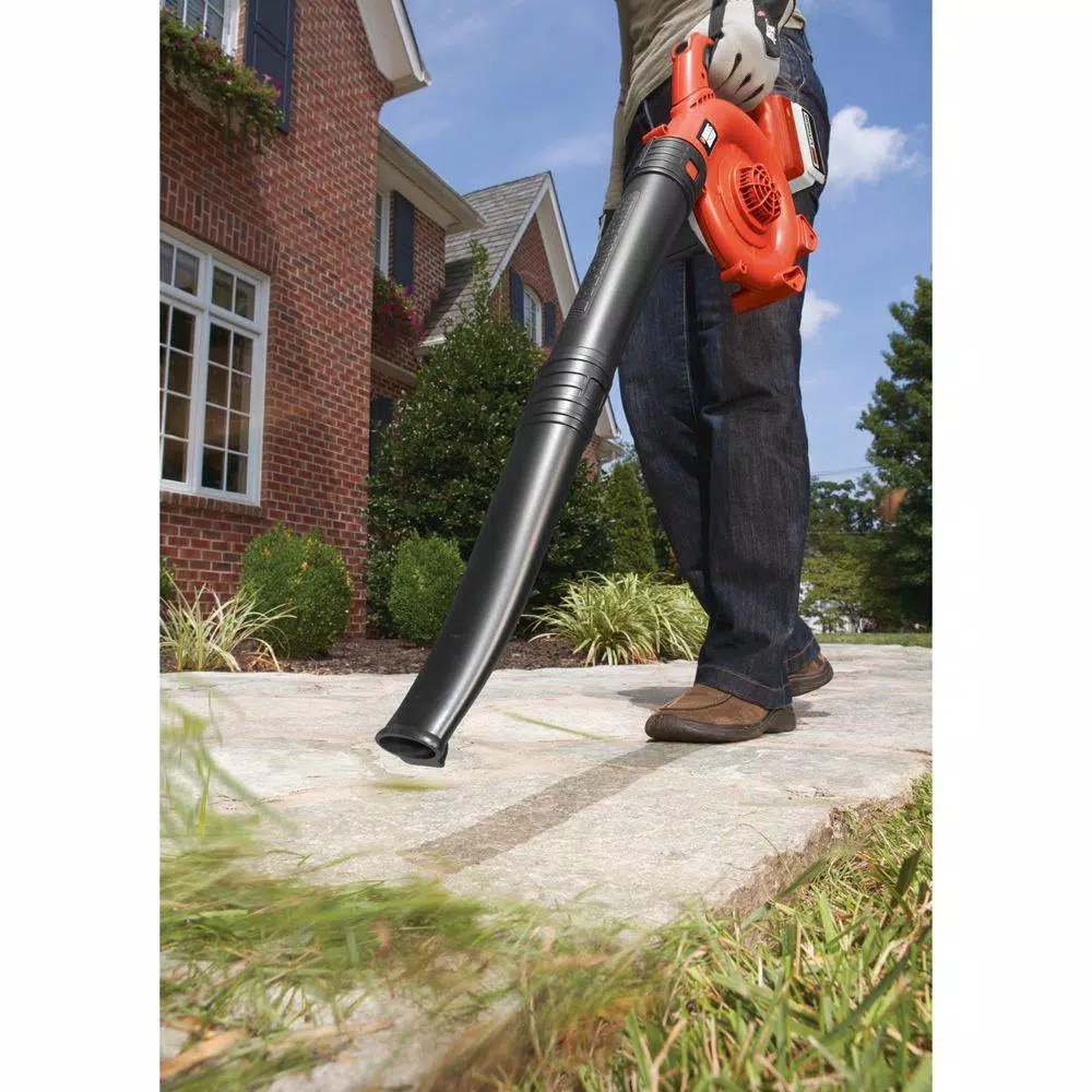 BLACK+DECKER 40V MAX Cordless Handheld Leaf Sweeper, 120 MPH, 90 CFM, with 1.5 Ah Battery and Charger
