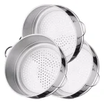 BergHOFF Essentials Comfort 5-Piece Stainless Steel Steamer Cookware Set with Glass Lid thumbnail 2