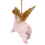 Design Toscano Hog Heaven Flying Pig Angel Holiday Ornament thumbnail 4