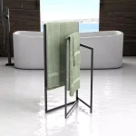 Gatco 3-Tier Freestanding Rectangle Towel Rack, Matte Black thumbnail 2
