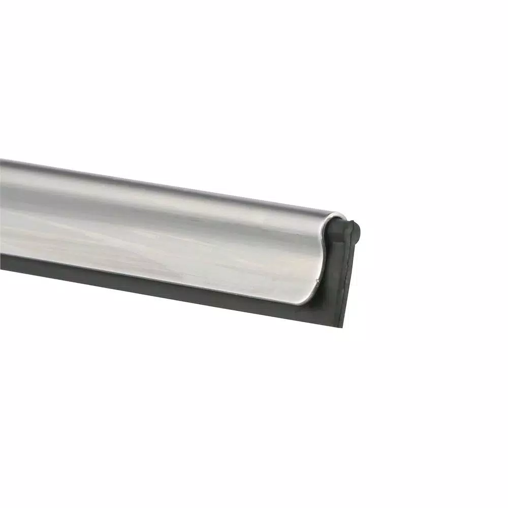 Unger Pro 16 in. Stainless Steel Window Squeegee with Rubber Grip and Connect and Clean System