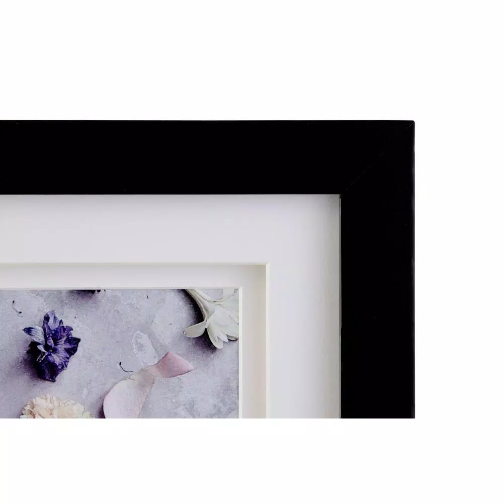 KG kieragrace KG Morgan Double Mat Photo Frame - Black, 7" x 17"