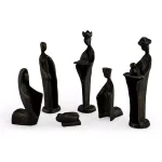 Danya B Nativity Set Cast Iron Sculptures, Family and Kings (Set of 7) thumbnail 2