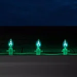 Wintergreen Lighting FlexFilament C9 LED Shatterproof Green Vintage Edison Replacement Bulbs (5-Pack) thumbnail 4